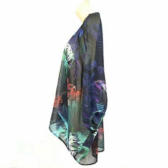 BIBA Chiffon Oversized Top Blouse Size 8 UK - Picture 6 of 10